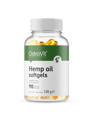 Hemp Oil softgels / Hampefrøolie, 90 kapsler, OstroVit