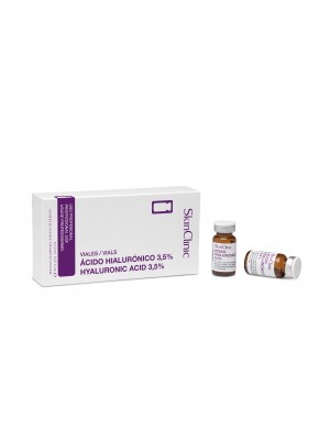 Hyaluronic Acid Vial 3,5%, SkinClinic, Hyaluronsyre serum hætteglas, 5 x 3 ml