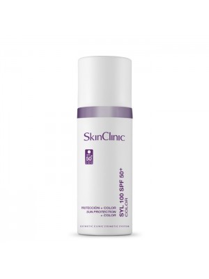 SkinClinic SYL 100 SPF50+ Color, 50 ml, Solcreme med farve