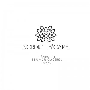 Håndsprit 85%, 500 ml, Nordic B'Care
