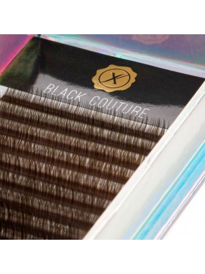 Candy Couture Lashes, Brownie Brown, C-Mix, 6-14, 0.07 mm