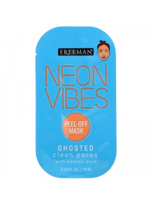 Neon Vibes, Ghosted, Clean Pores Peel-Off Beauty Mask, 10 ml, Freeman Beauty