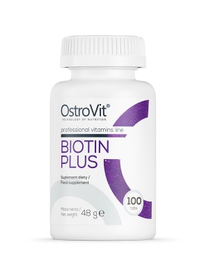 Biotin PLUS, 100 kapsler, OstroVit