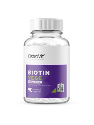Biotin VEGE, 90 kapsler, OstroVit