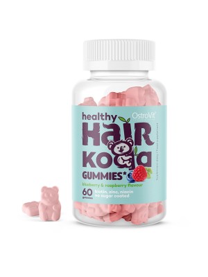 Healthy Hair Koala Gummies, 60 tyggevitaminer, OstroVit