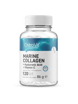 Marine Collagen med Hyaluronsyre og Vitamin-C, 120 kapsler, OstroVit