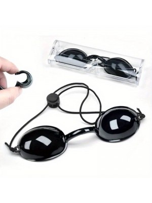 Beskyttelsesbriller til laser og lysterapi, sorte goggles