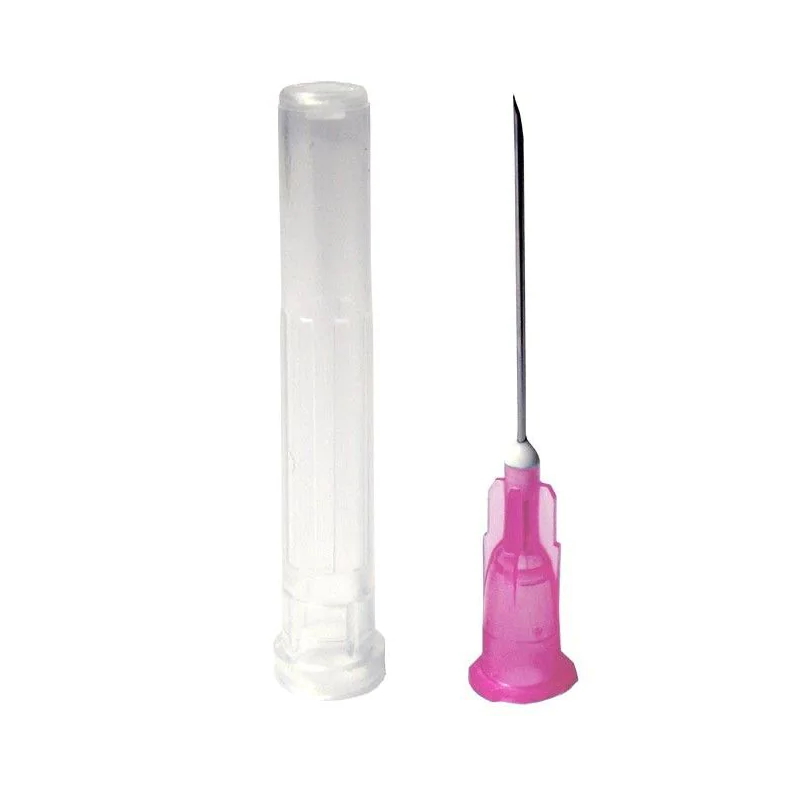 Kanyle, 18G 1½" (1,2 x 38 mm) kanyle, pink, 10 stk