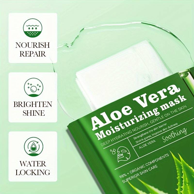 Aloe Vera Moisturizing Sheet mask, Ansigtsmaske, Sadoer