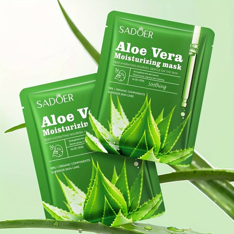 Aloe Vera Moisturizing Sheet mask, Ansigtsmaske, Sadoer