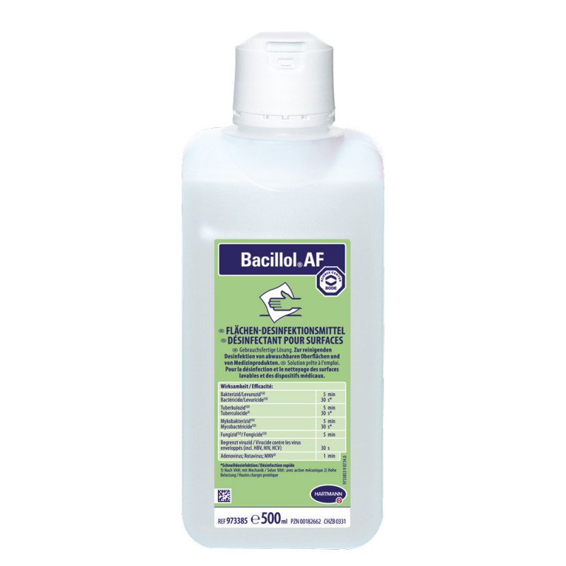 Bacillol AF Surface Disinfectant, 500 ml, Desinfektion af overflader