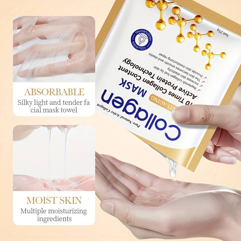 Collagen Sheet mask, Ansigtsmaske, Sadoer