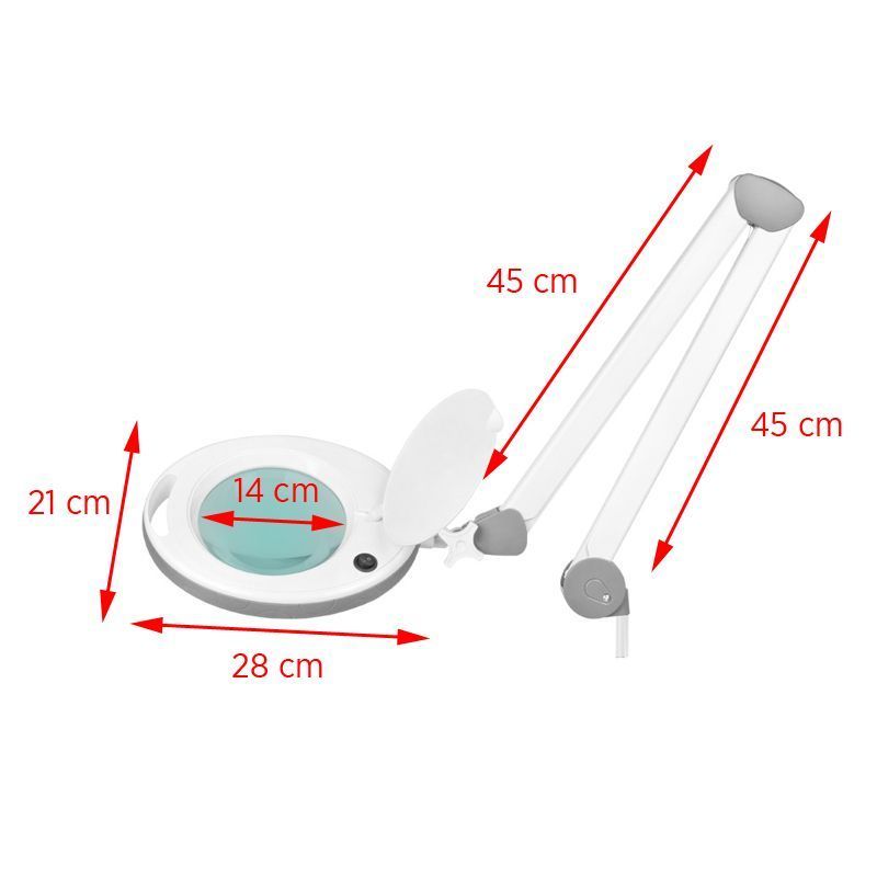 LED Luplampe til bord, 5 diopter, Supreme 601-4