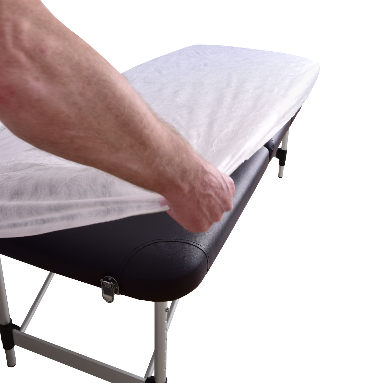 Engangslagen med elastik til briks, 210 x 90 cm