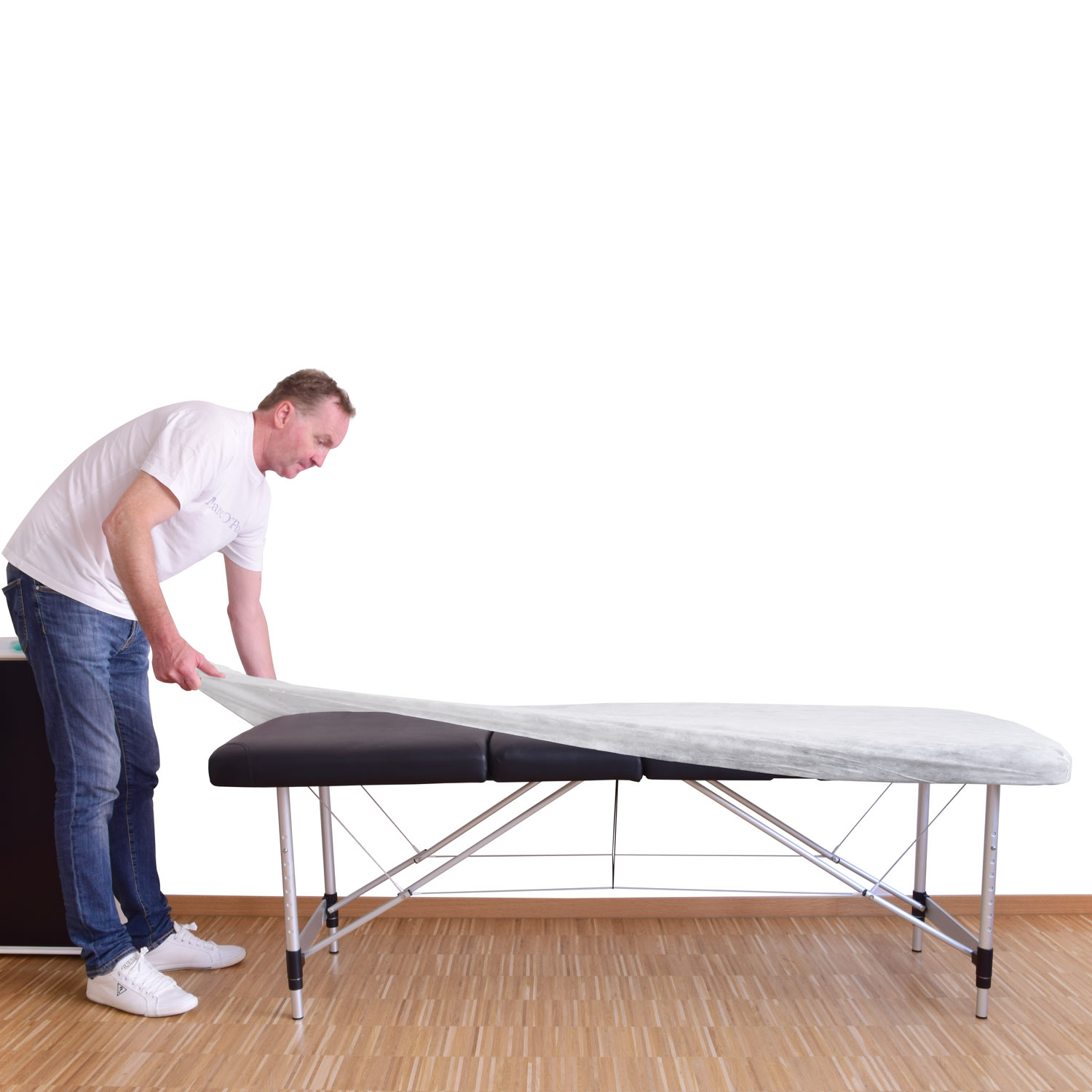 Engangslagen med elastik til briks, Non-woven,10 stk, 210x90 cm