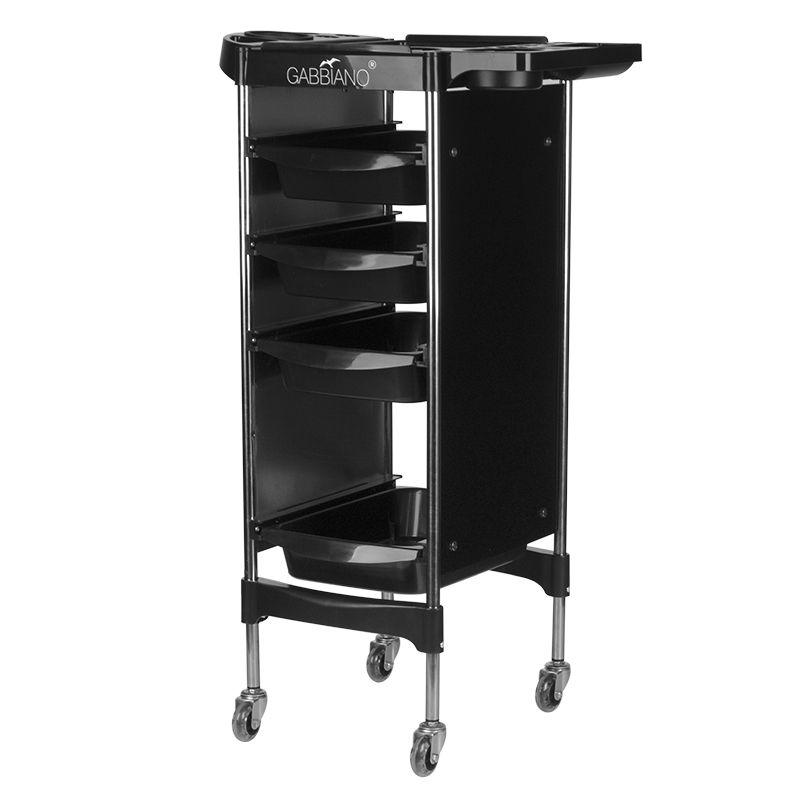 Bonito GY22-3 Frisørtrolley med 4 skuffer og top med sideholdere til frisørudstyr