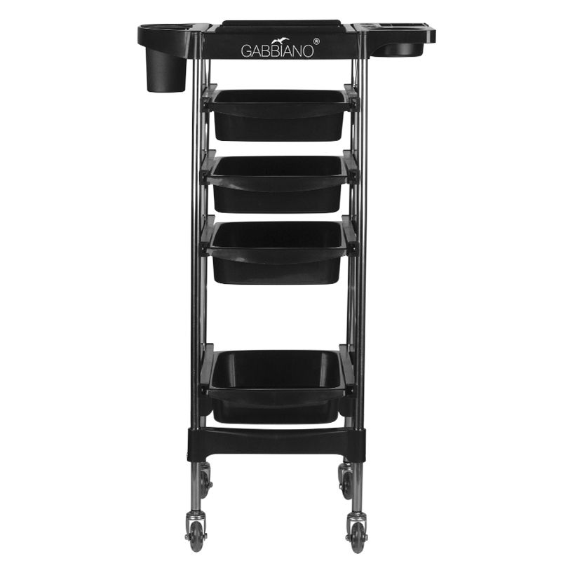 Frisørtrolley med 4 skuffer og sideholdere til frisørudstyr, Bonito GY22-3