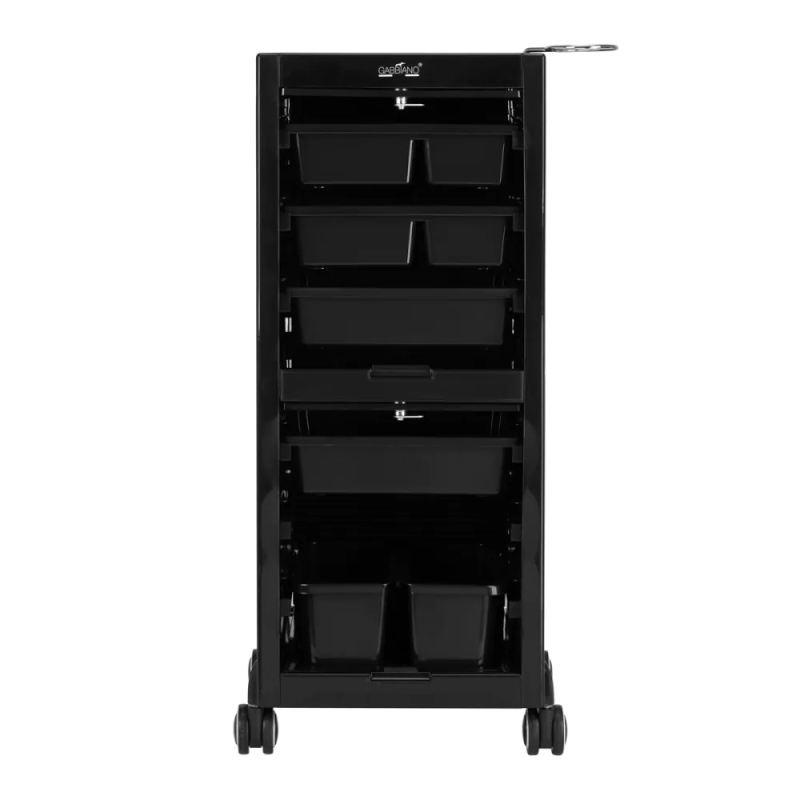 Frisørtrolley med 4 skuffer og sideholdere til frisørudstyr, Gaggia 68C