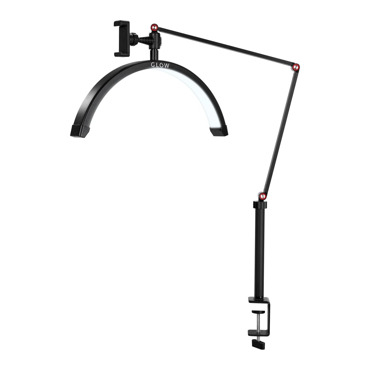 LUNA Half Moon X3 LED-lampe til bord, Sort