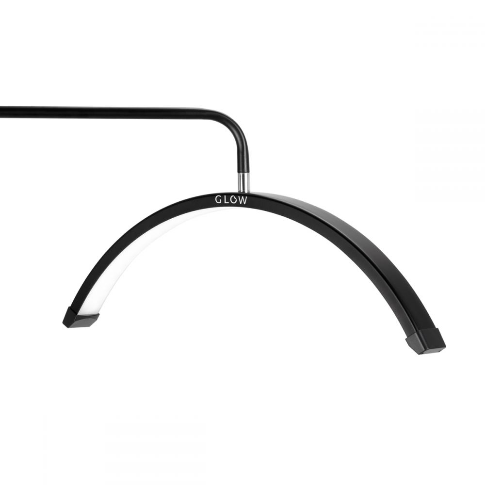 GLOW Half Moon light LED-lampe med gulvstander, Sort