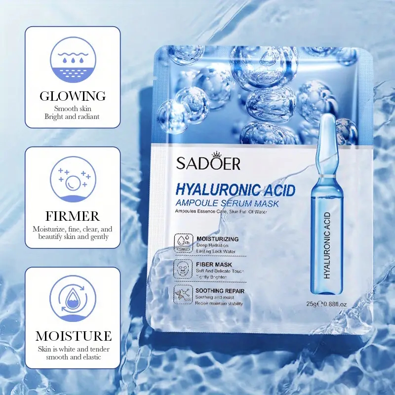 Hyaluronsyre Sheet mask, Ansigtsmaske, Sadoer