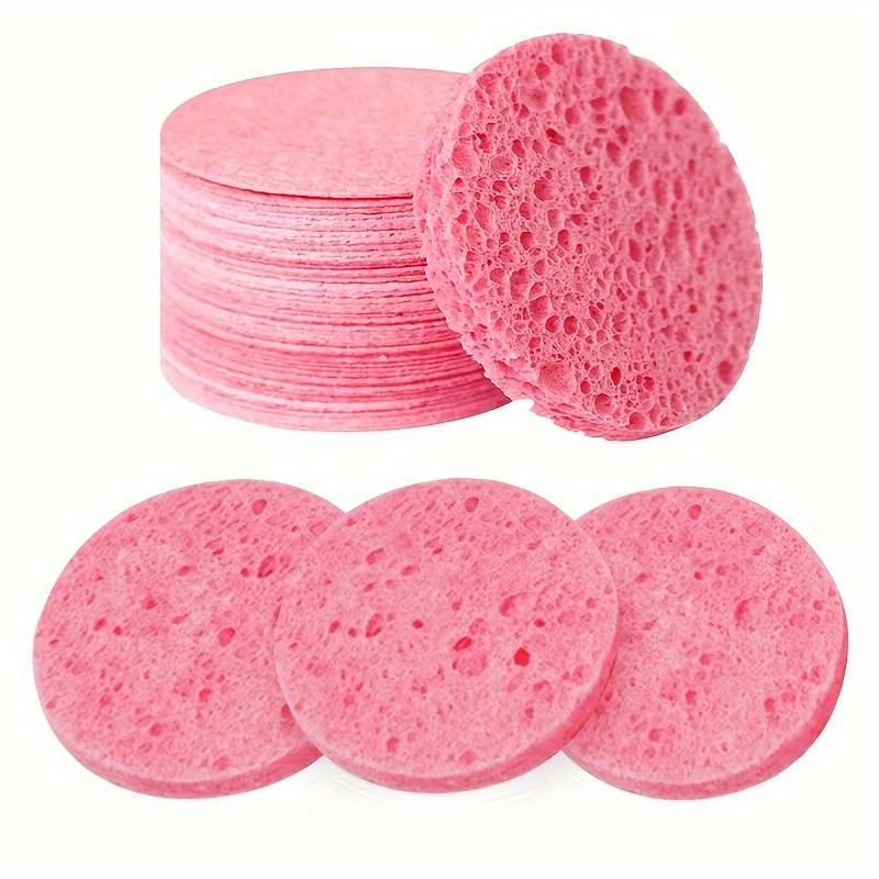 Komprimeret svamp, 20 styk pink, Ren Cellulose