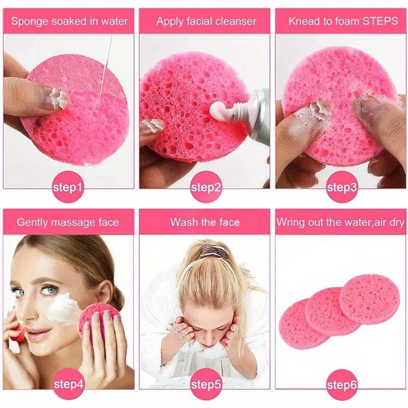 Superkomprimeret svamp, 20 styk pink