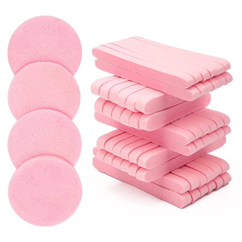 Komprimeret svamp, 12 styk pink