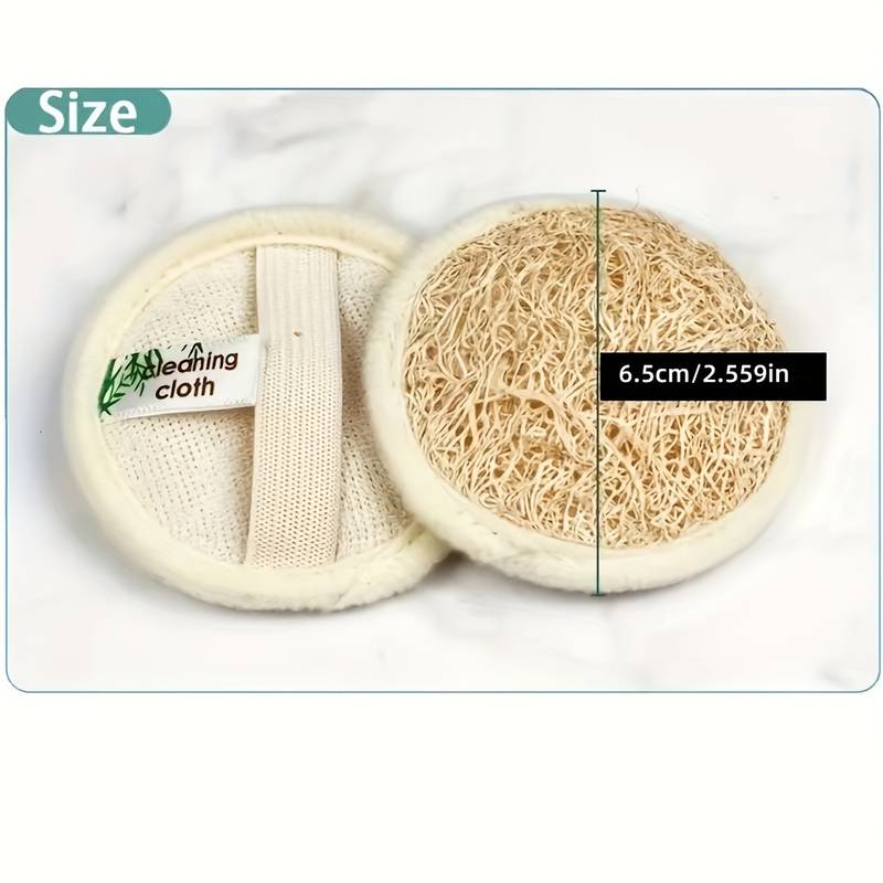 Loofah ansigtssvamp, 3 styk
