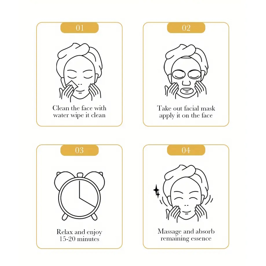 Hyaluronsyre Sheet mask, Ansigtsmaske, Sadoer