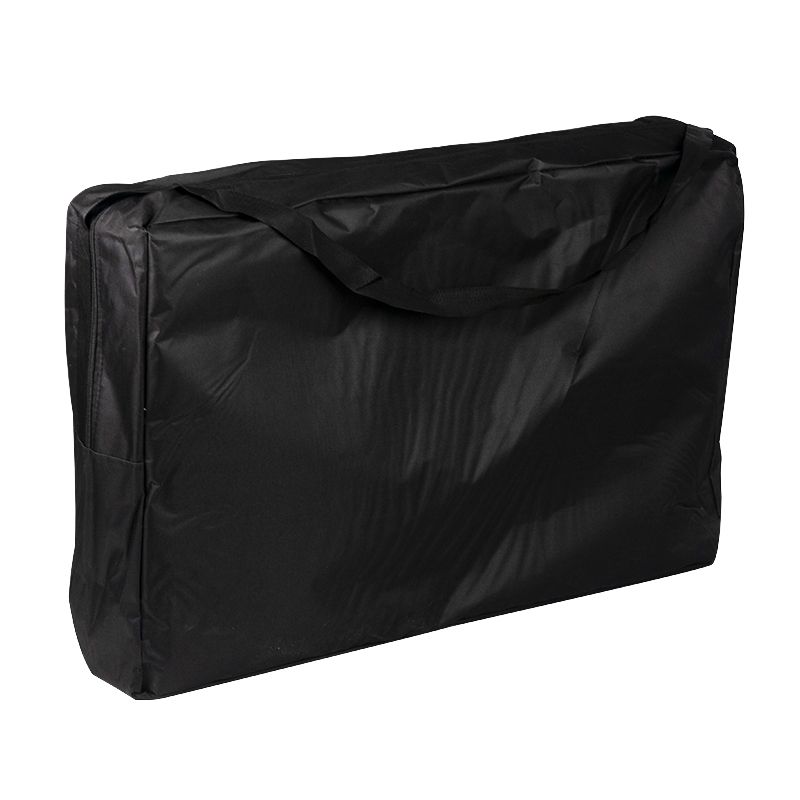 Transportabel briks, aluminium, 2 sektioner, sort
