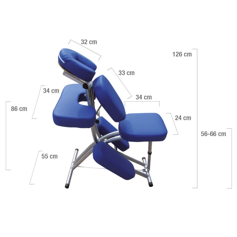 Mobil massagestol, Benoa, blå