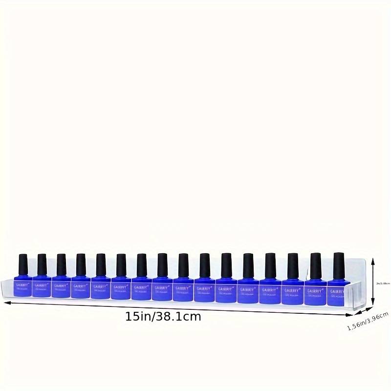 Neglelak hylde i klar akryl / plexiglas, 8 styks pakning