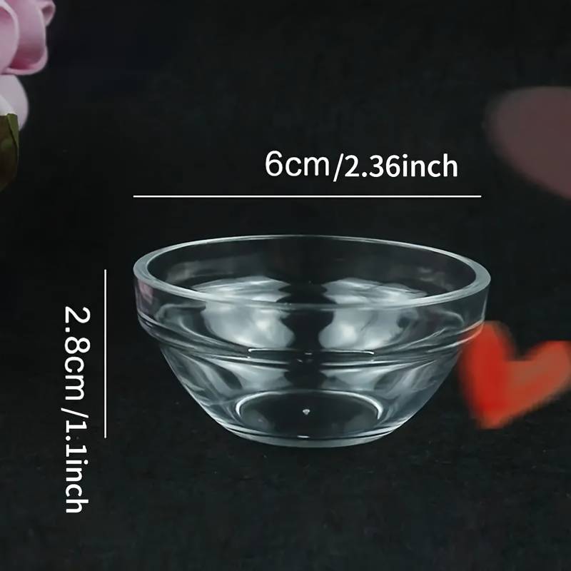 Skål transparent akryl, 6 cm