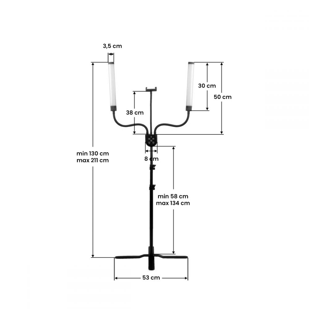 Pollux 4 LED lampe