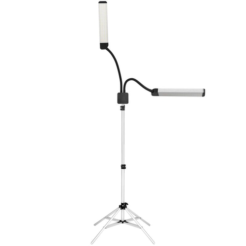 LED Gulvlampe,  Arbejdslampe med 2 fleksible arme
