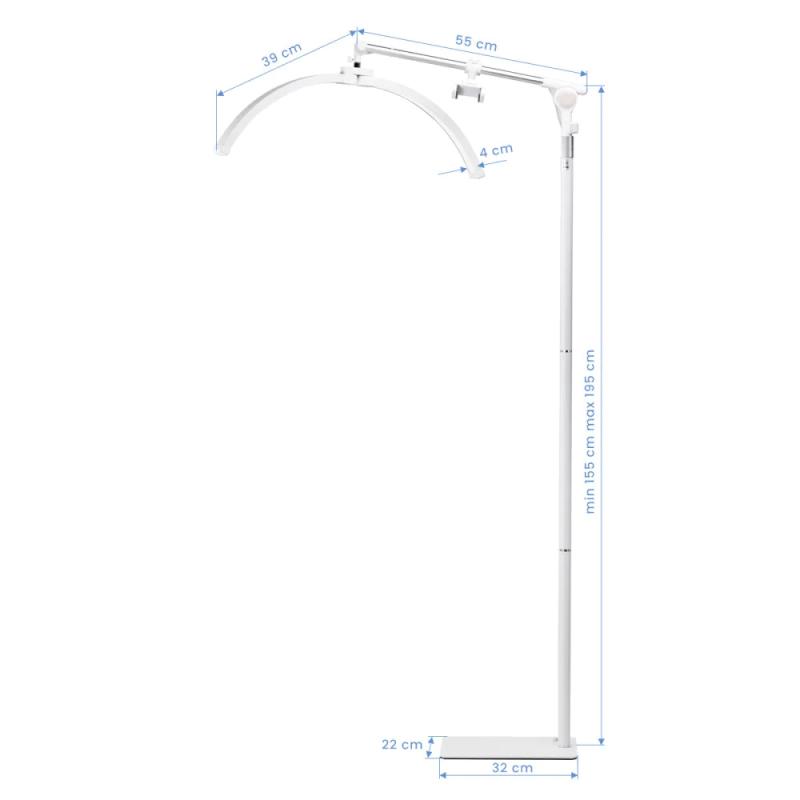 LUNA Half Moon lampe EX06, Hvid