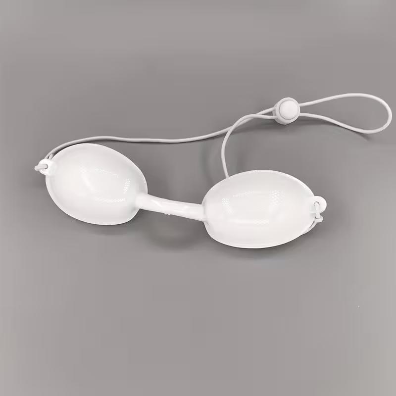 Beskyttelsesbriller til laser og lysterapi, hvide goggles