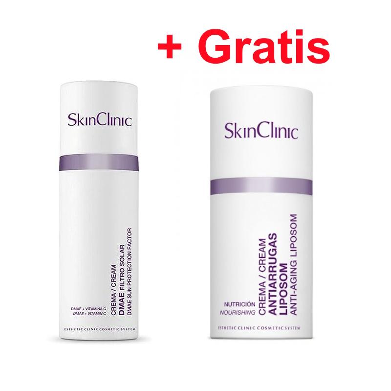 SkinClinic DMAE Cream SPF + Gratis Antiaging Liposom Cream, 2x50 ml
