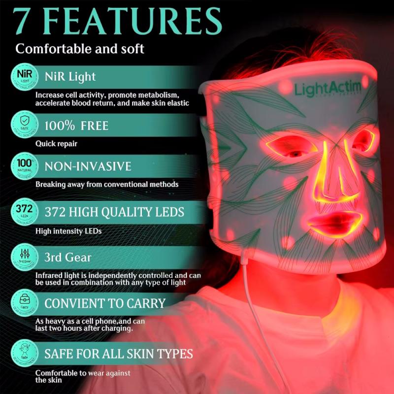 LightActim Lysterapi maske inkl. hals og décolleté