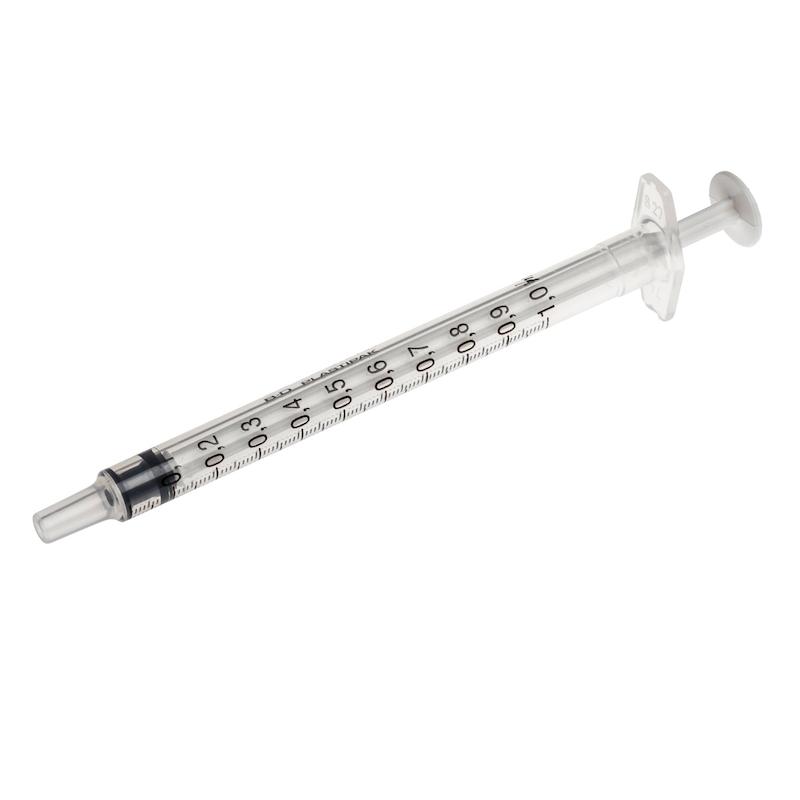 BD Plastipak medicinsk sprøjte med luer connector, 1 ml, 120 stk