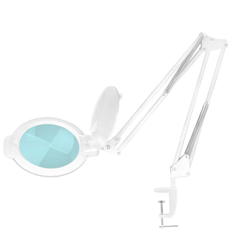 LED Luplampe til bord med hul eller klemme, 5 diopter, LUXLight 8012/5