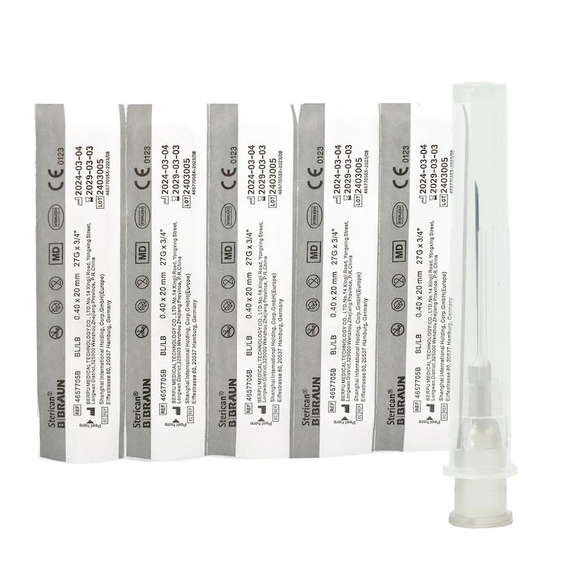 Kanyle 27G, 0,4 x 20 mm, grå, 100 stk, Sterican