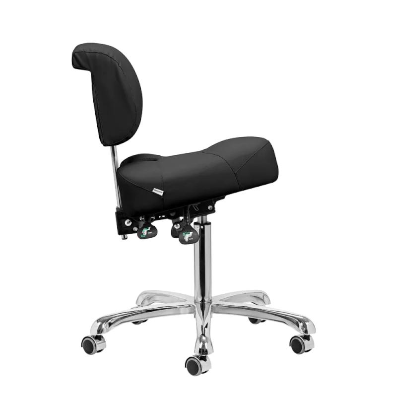 Ergonomisk behandlerstol model Bonito 2116, Sort