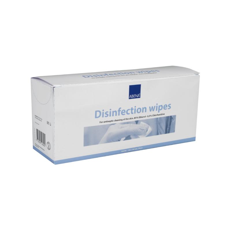 Desinfektionsserviet, Abena, 85% ethanol, 0,5% klorhexidin, 50 stk
