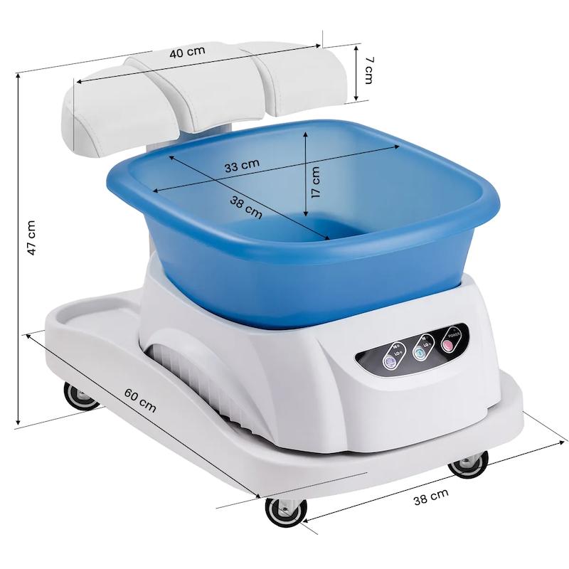 Fodbad og fodspa med massage på vogn, Azzurro