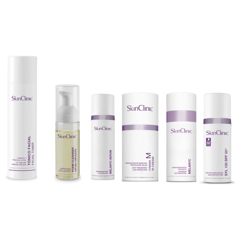 SkinClinic Melanyc Depigmenting Facial Mask Home Pack til normal-fedtet hud