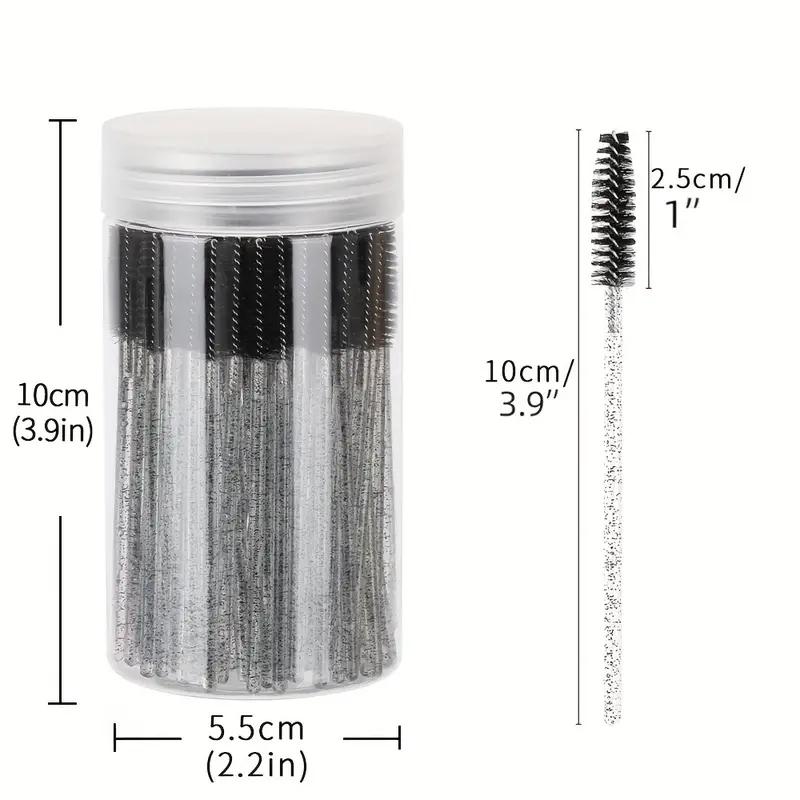 Mascara Brushes, Mascara børster, Sort, 50 stk.