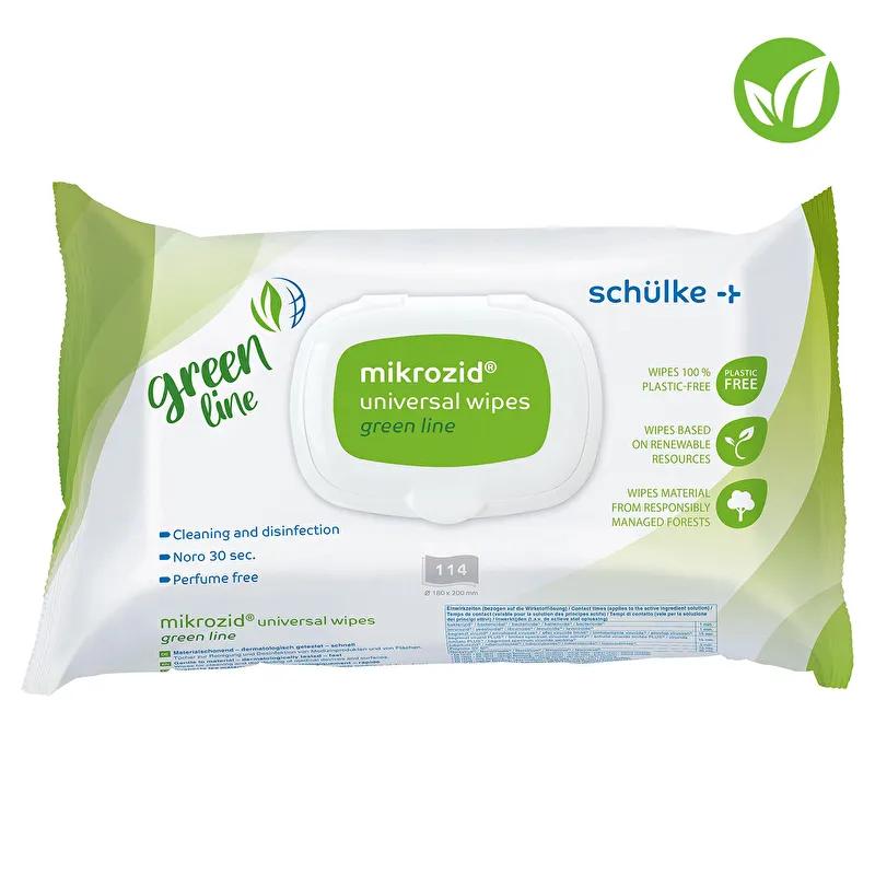 Microzid Universal Wipes, Green Line, 114 stk Desinfektionsservietter