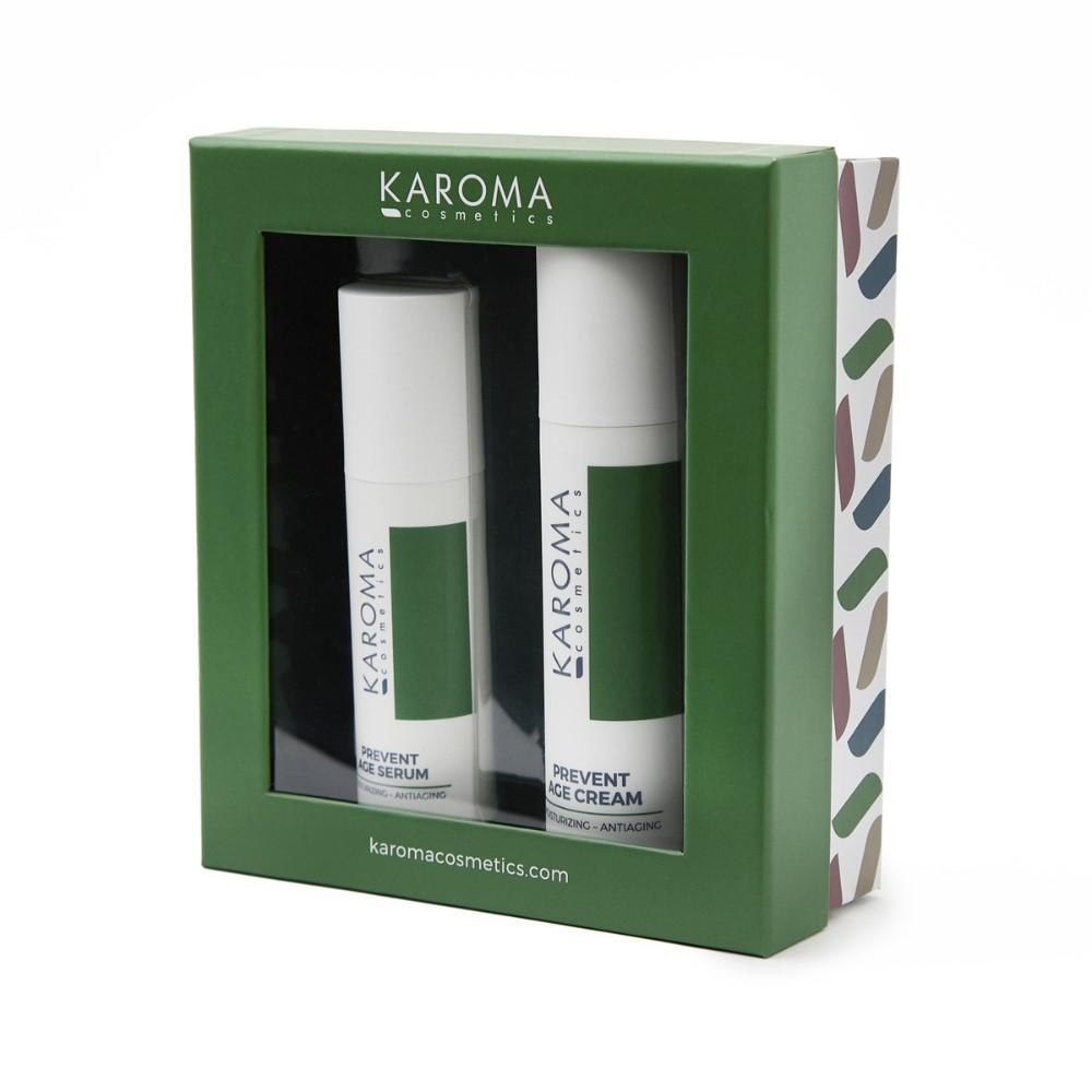 Karoma Prevent Age Cream + Serum Pack, Gavepakning